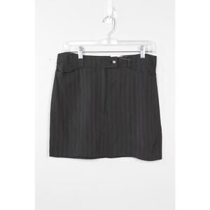 00's John Richmond Pinstripe Mini Skirt